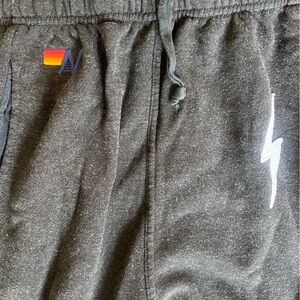 Aviator Nation Charcoal Gray Track Pants